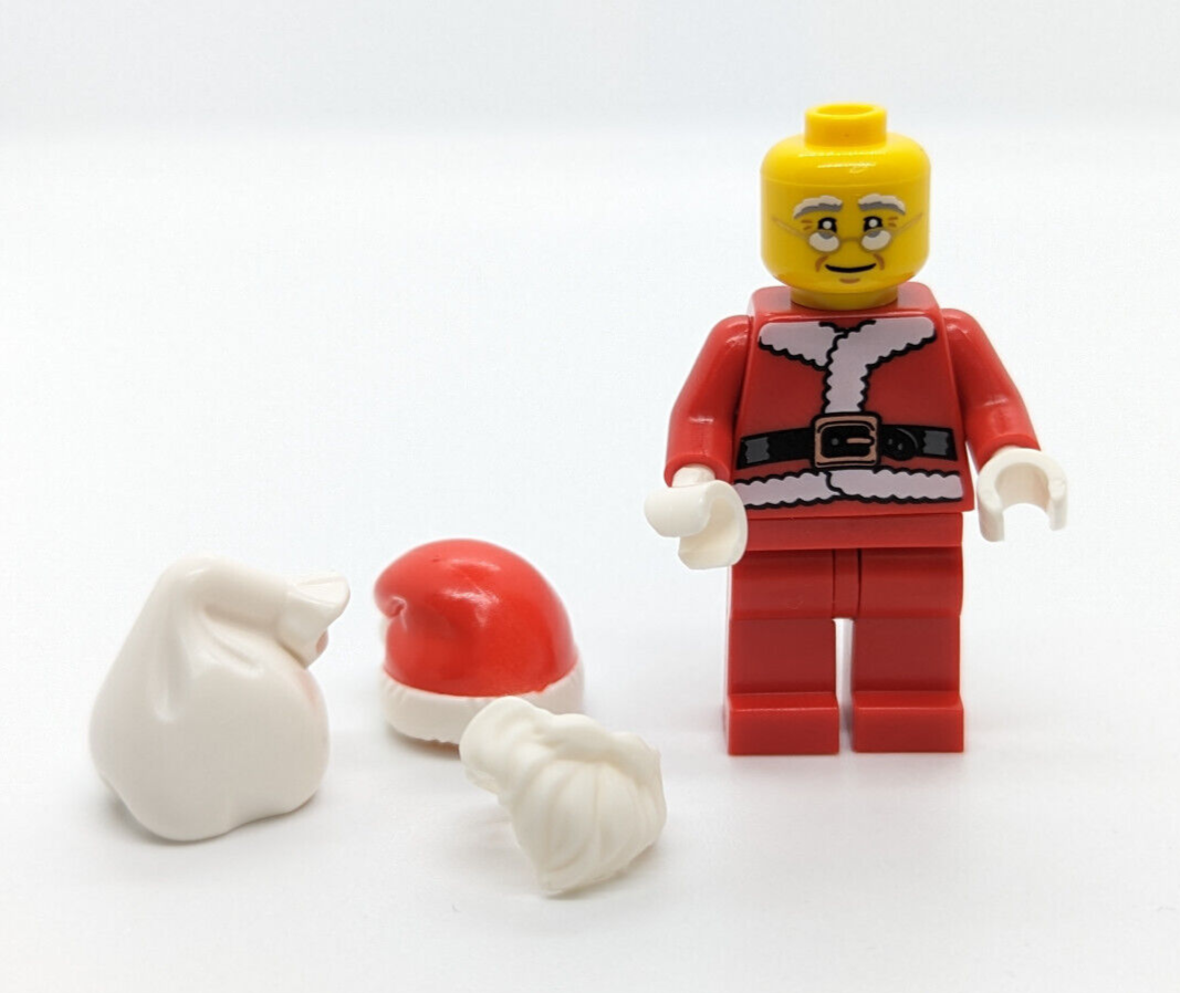 Lego 2020 BAM Minifigure Lot: Santa, Pink Elf, & Girl (bam202004 Christmas) - StudBee